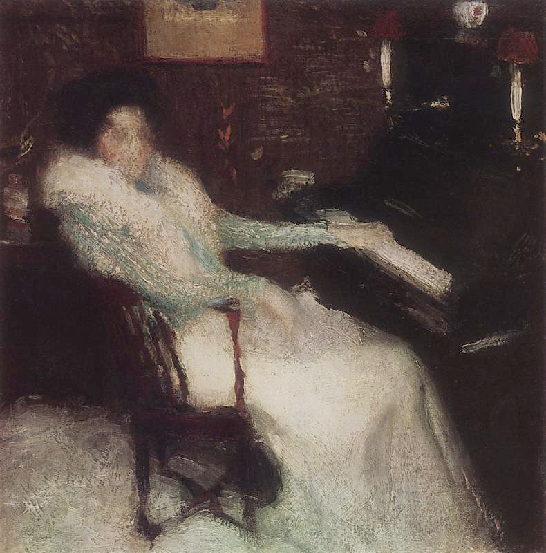 Lady by Piano (1899) Igor Grabar tablo - Dekolata