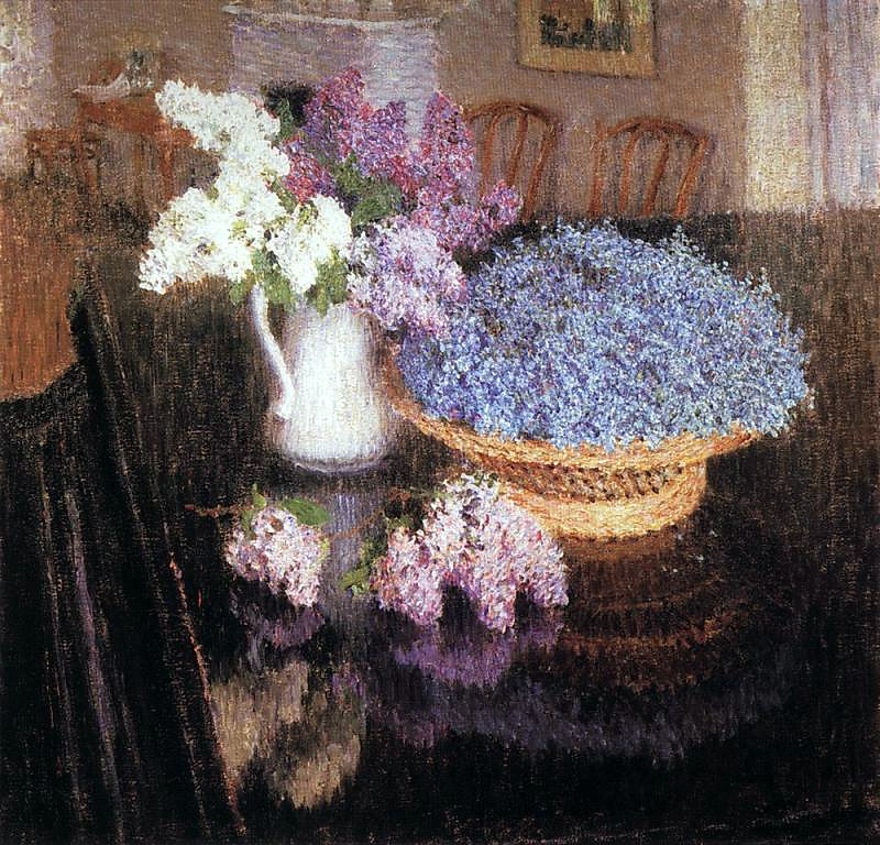 Lilacs and Forget Me Nots (1905) Igor Grabar tablo - Dekolata