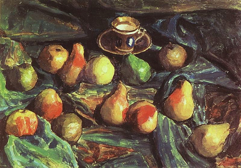 Pears on a Green Cloth (1922) Igor Grabar tablo - Dekolata