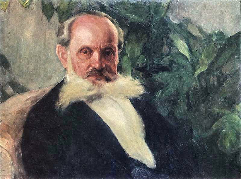 Portrait of Emmanuil Hrabar (painter's father) (1895) Igor Grabar tablo - Dekolata