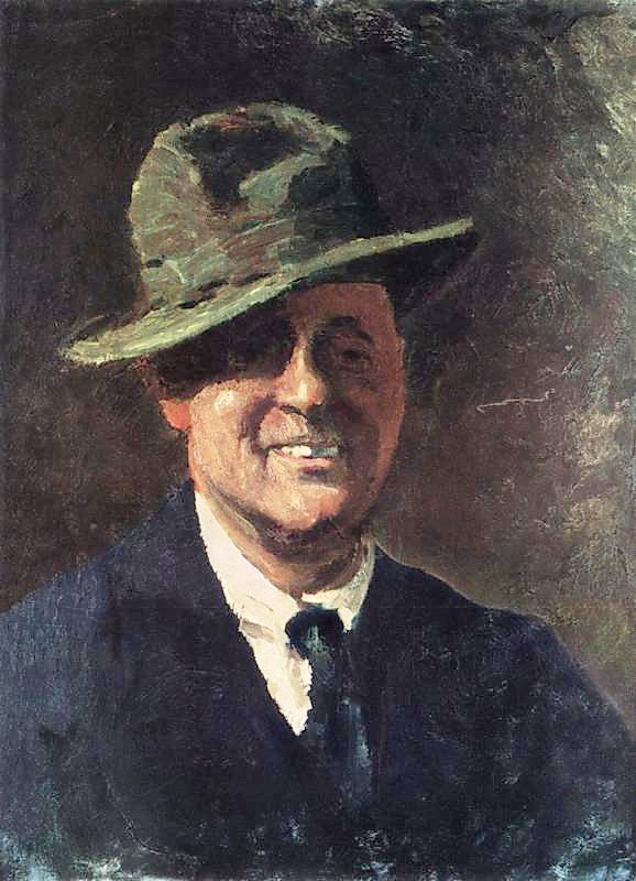 Self Portrait in a Hat (1921) – Igor Grabar Tablo