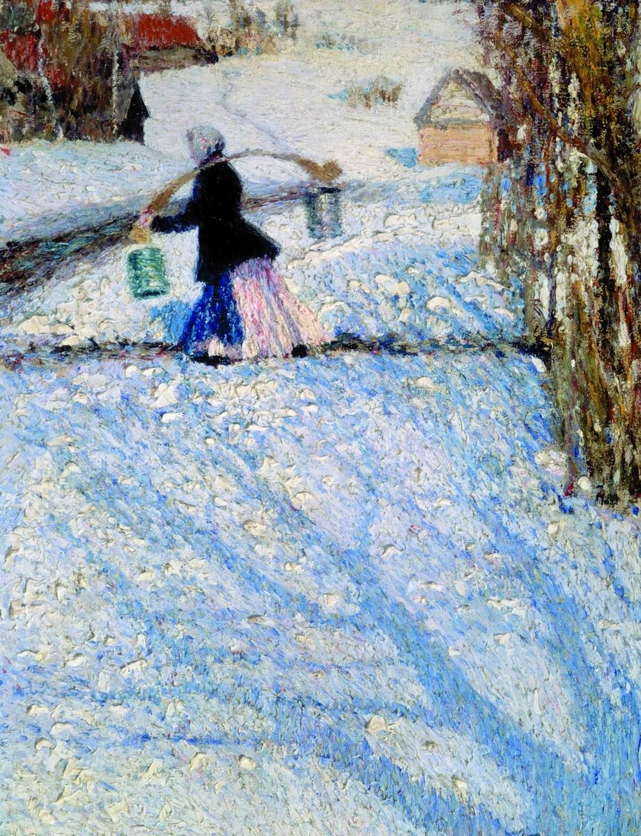 Snow in March (1904) Igor Grabar tablo - Dekolata