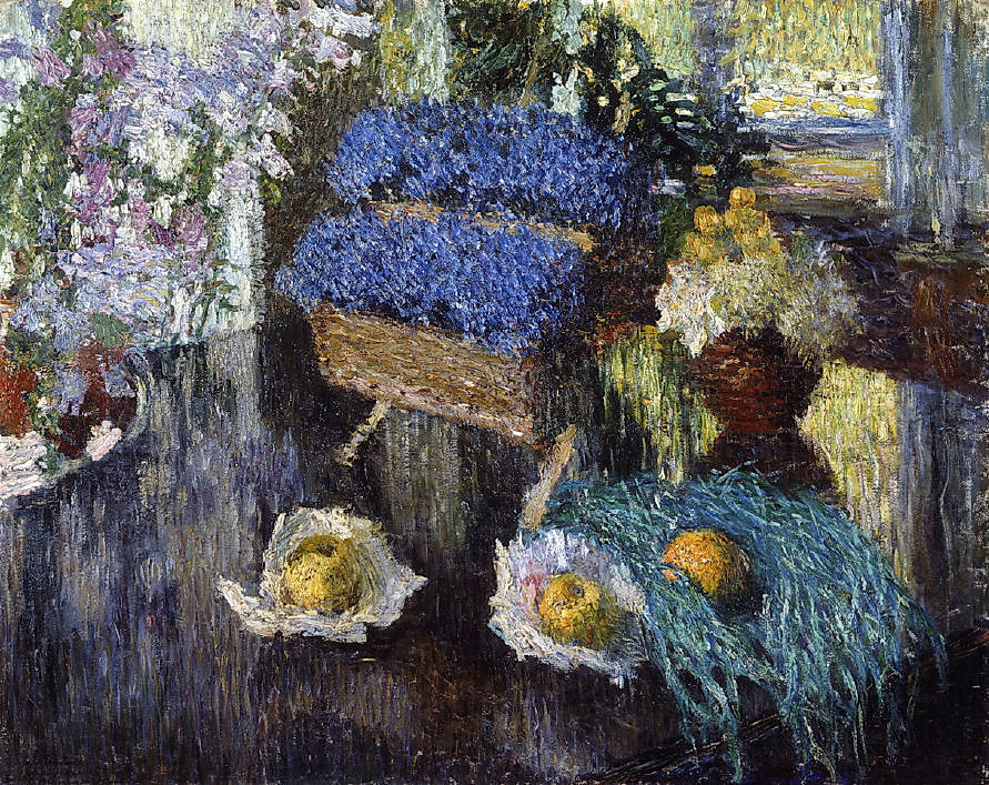 Still Life of Flowers and Fruit (1904) – Igor Grabar Tablo