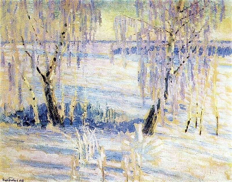 The Frost (1918) Igor Grabar tablo - Dekolata