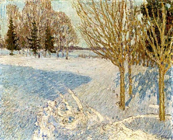 Winter Landscape (1901) Igor Grabar tablo - Dekolata