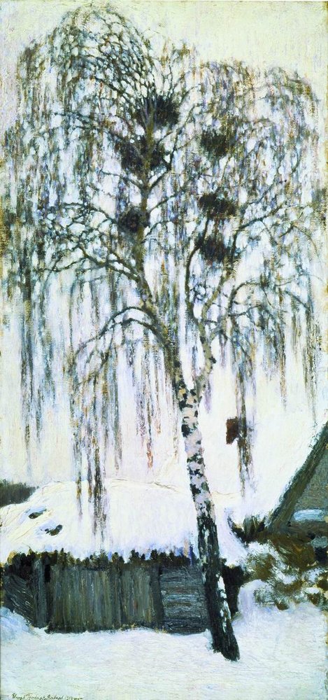 Winter. Rook Nests (1904) Igor Grabar tablo - Dekolata