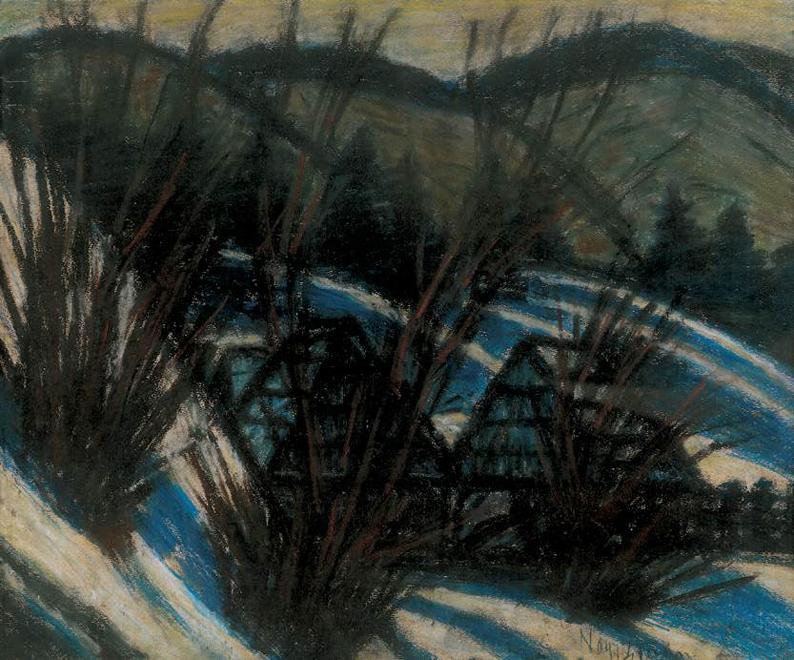 Hills with blue shades (1932) István Nagy tablo - Dekolata