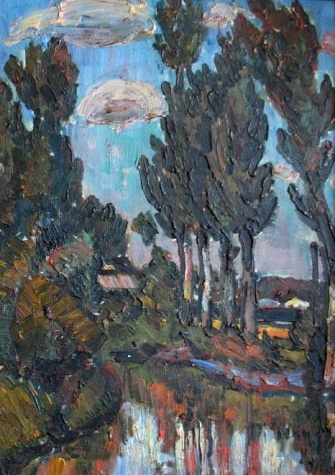 Lakeside trees – István Nagy Tablo