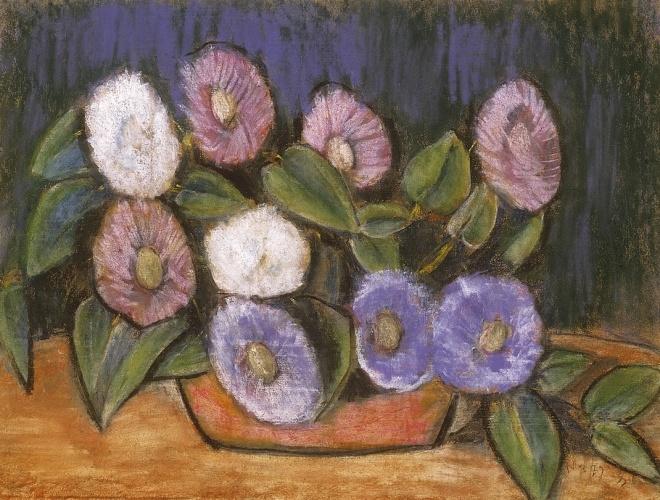 Still life with flowers István Nagy tablo - Dekolata
