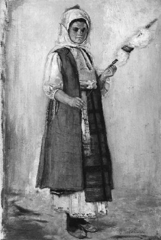 Girl from Pleven Ivan Mrkvička tablo - Dekolata