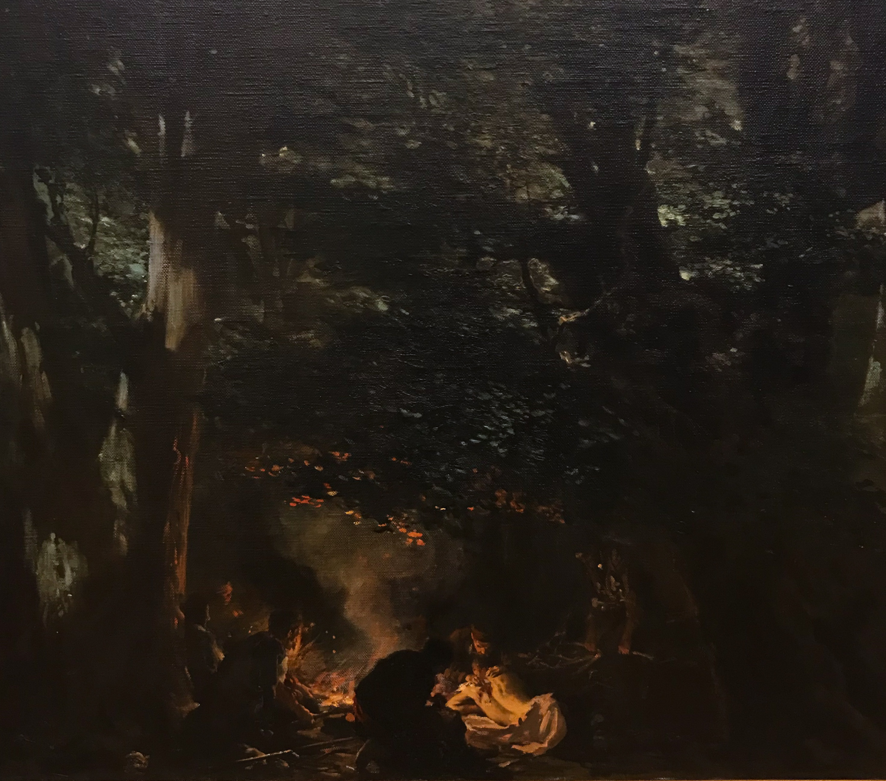 Haiduti in the Forest (1898) Ivan Mrkvička tablo - Dekolata