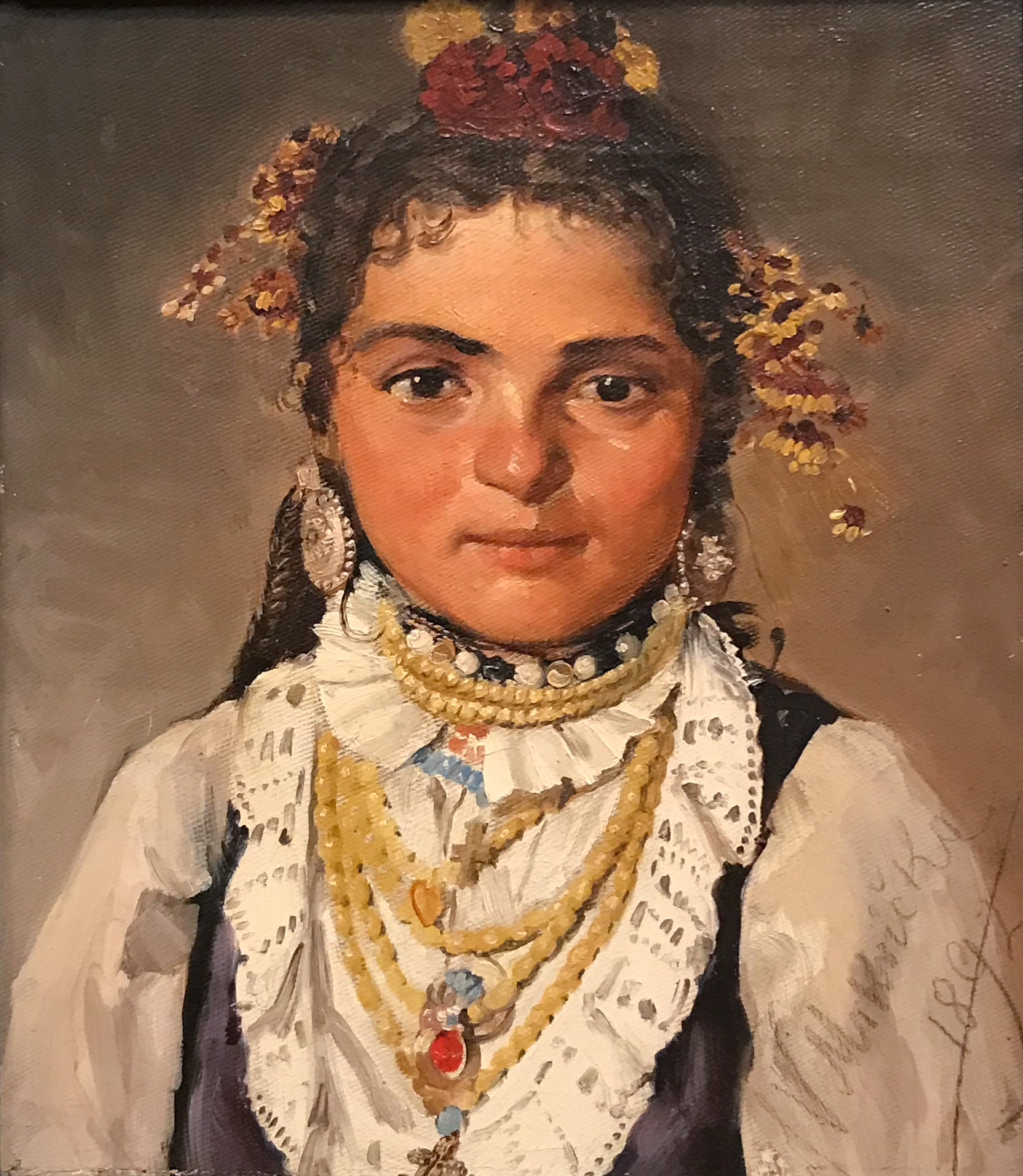 Lazarka (1892) Ivan Mrkvička tablo - Dekolata