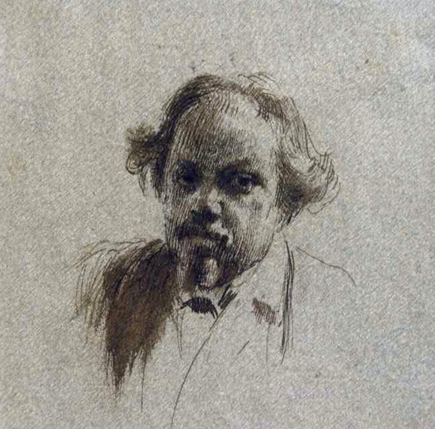 Portrait of Anton Mitov Ivan Mrkvička tablo - Dekolata