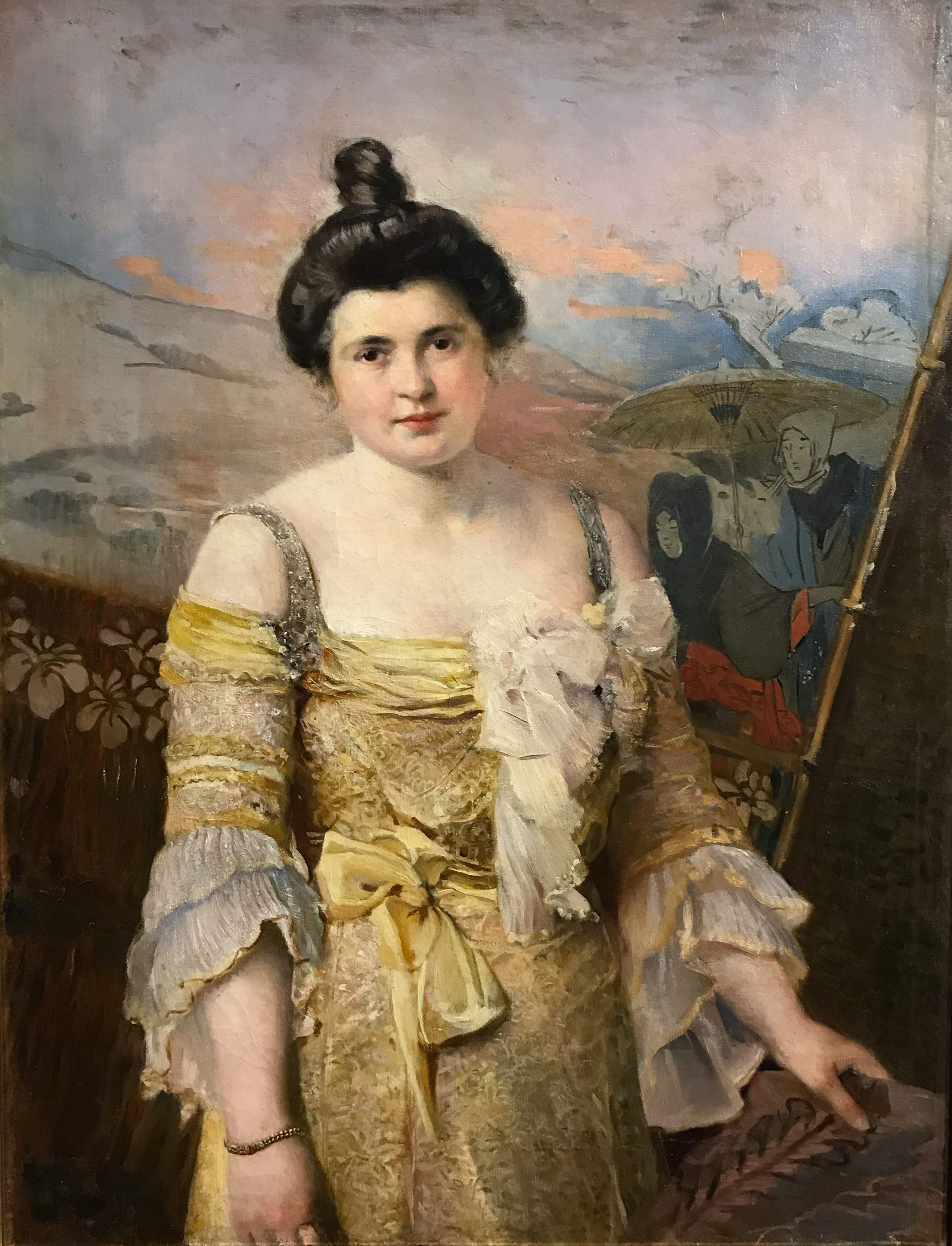 Portrait of a Lady in Yellow – Ivan Mrkvička Tablo