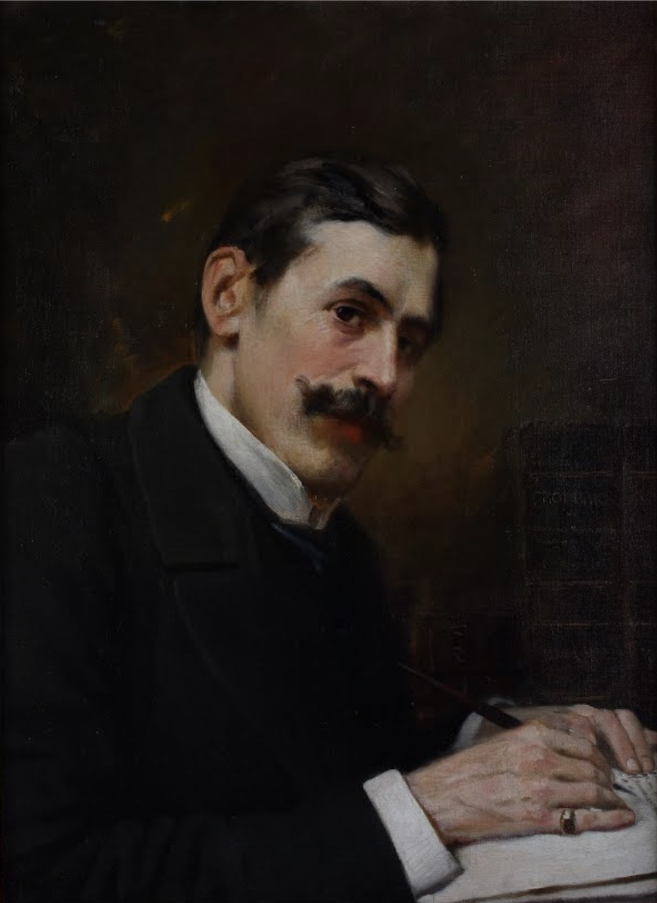 Portrait of prof. Ivan Shishmanov (1901) – Ivan Mrkvička Tablo