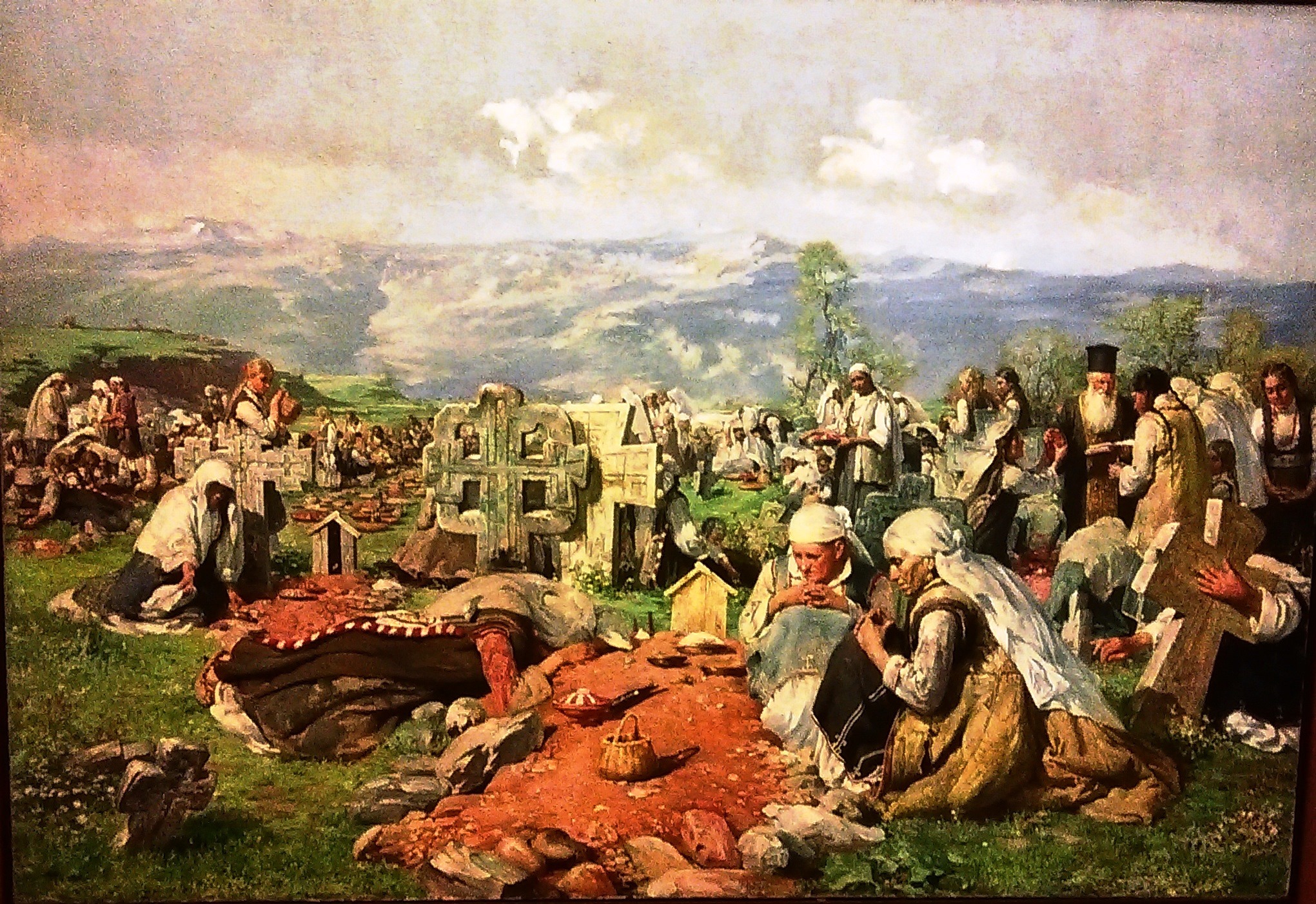 Zaduszki (1899) Ivan Mrkvička tablo - Dekolata