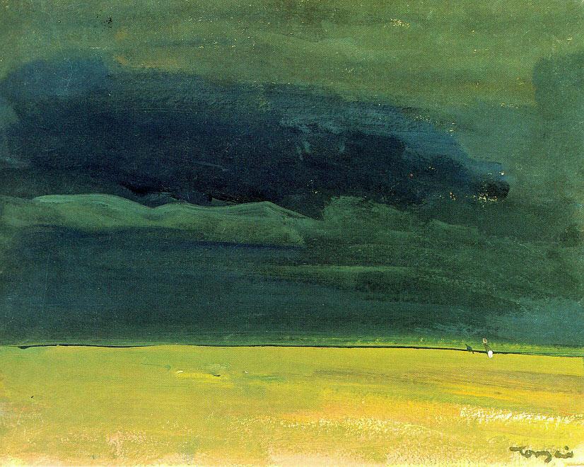 Clouding over the Great Hungarian Plain János Tornyai tablo - Dekolata
