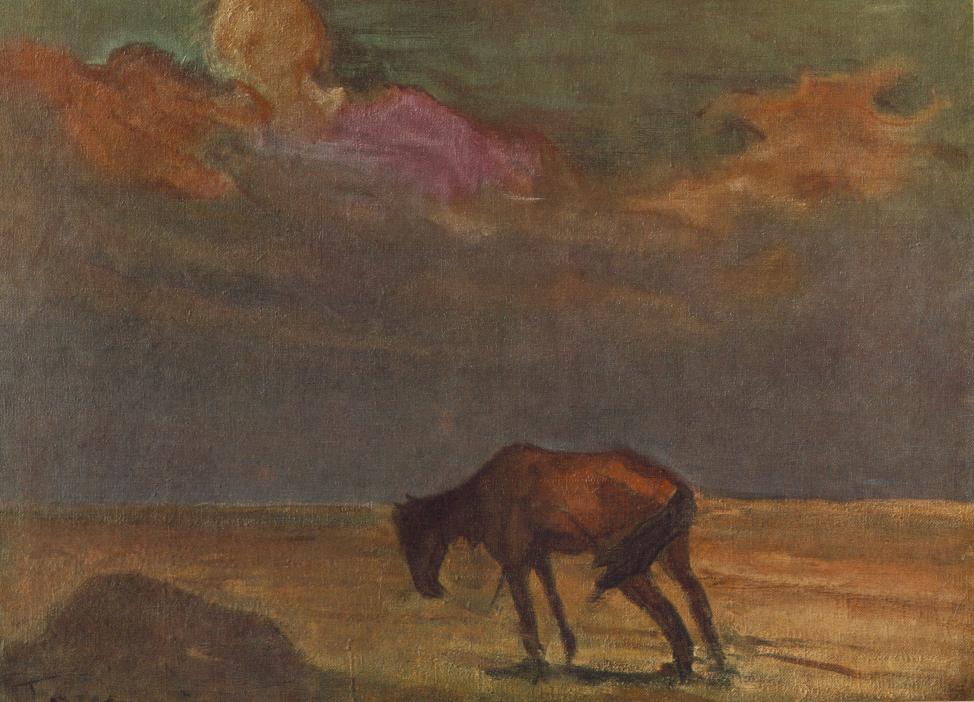 Gloomy Hungarian Fate (1908) János Tornyai tablo - Dekolata