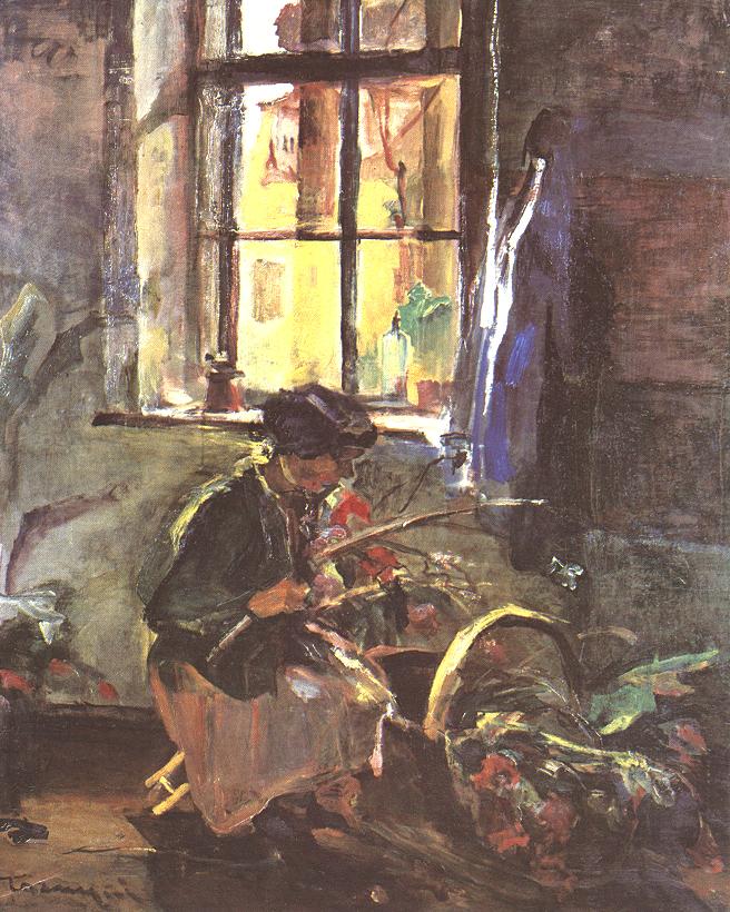 Making a Bunch of Flowers (1933) János Tornyai tablo - Dekolata