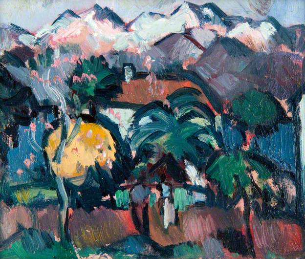 Alpes Maritimes (1914) John Duncan Fergusson tablo - Dekolata