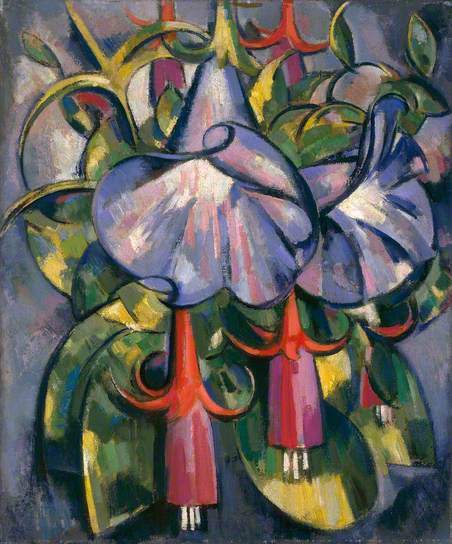 Gloxinias and Fuschias (1938) John Duncan Fergusson tablo - Dekolata