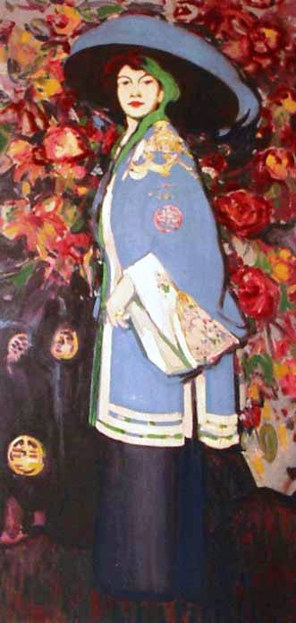 Le Manteau Chinois (1909) John Duncan Fergusson tablo - Dekolata