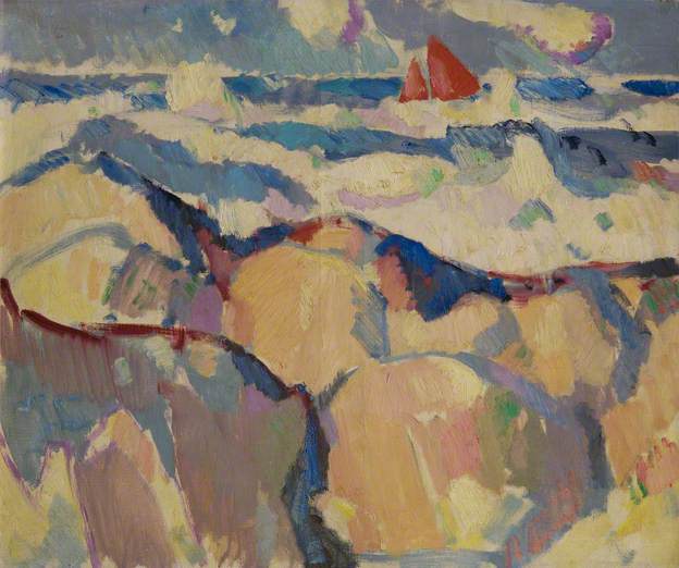 The Red Sail – John Duncan Fergusson Tablo