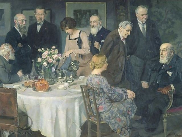 A Group of Artists (1929) Jules-Alexandre Grün tablo - Dekolata