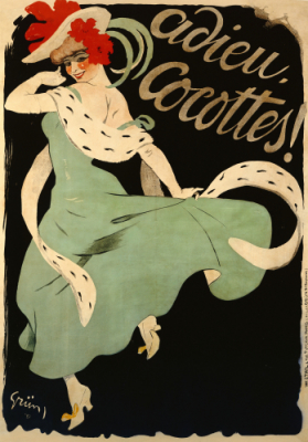 Adieu, Cocottes (1903) Jules-Alexandre Grün tablo - Dekolata