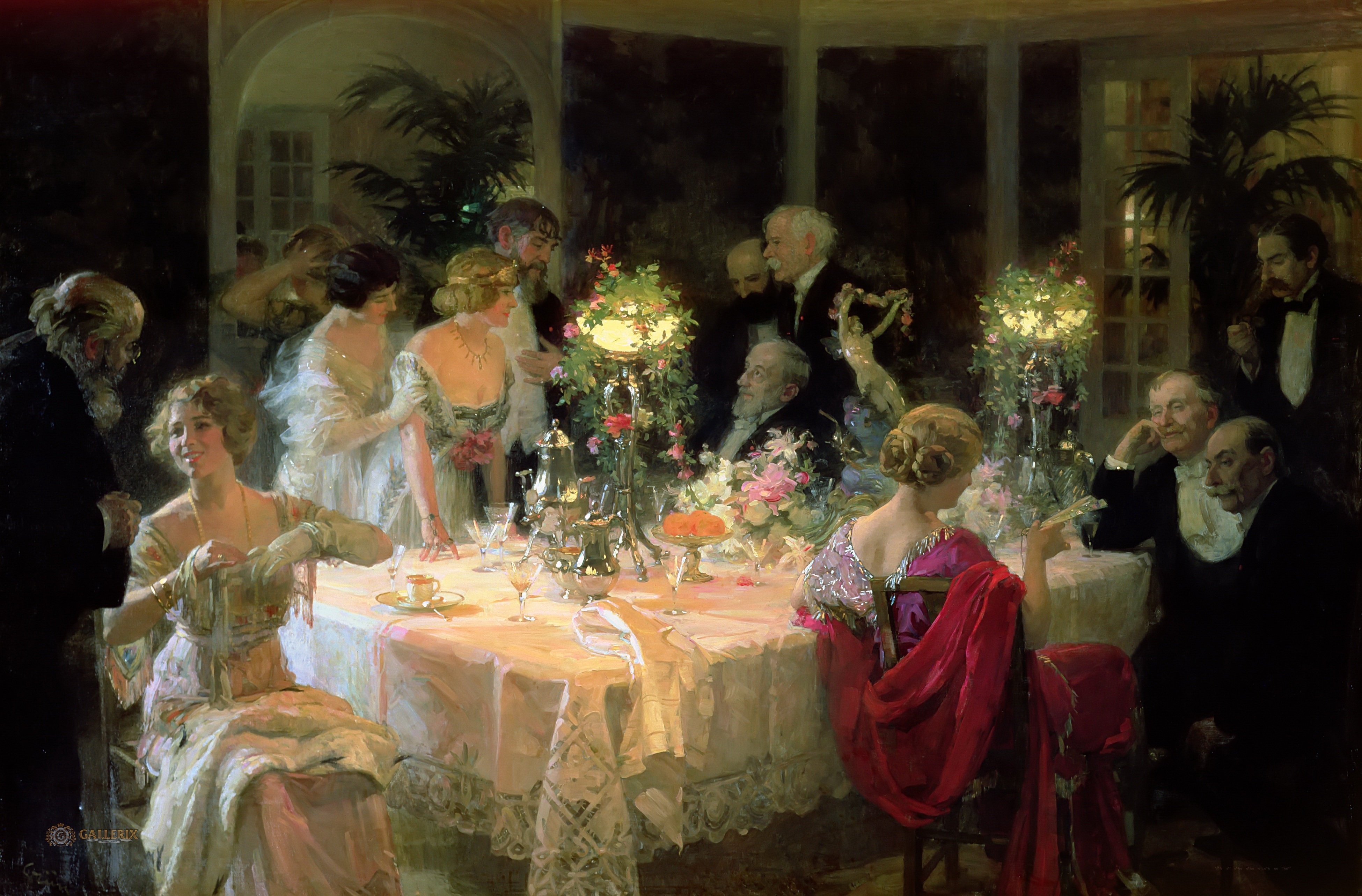 The End of Dinner (1913) – Jules-Alexandre Grün Tablo