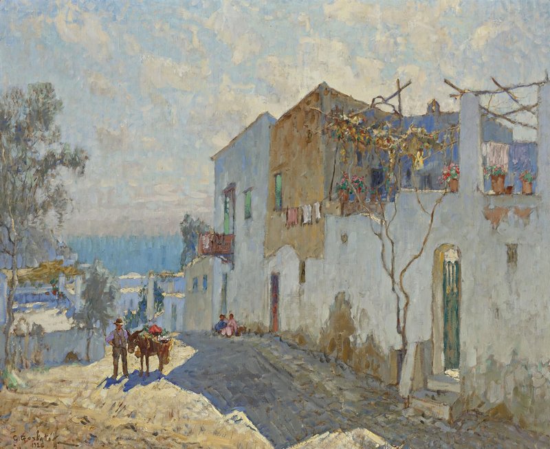 A Hot Day, Capri (1926) Konstantin Gorbatov tablo - Dekolata