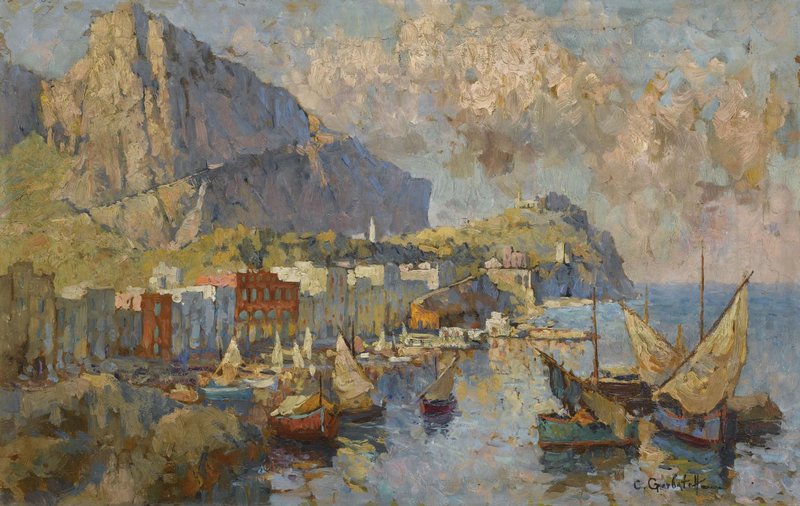 A View of Capri Konstantin Gorbatov tablo - Dekolata