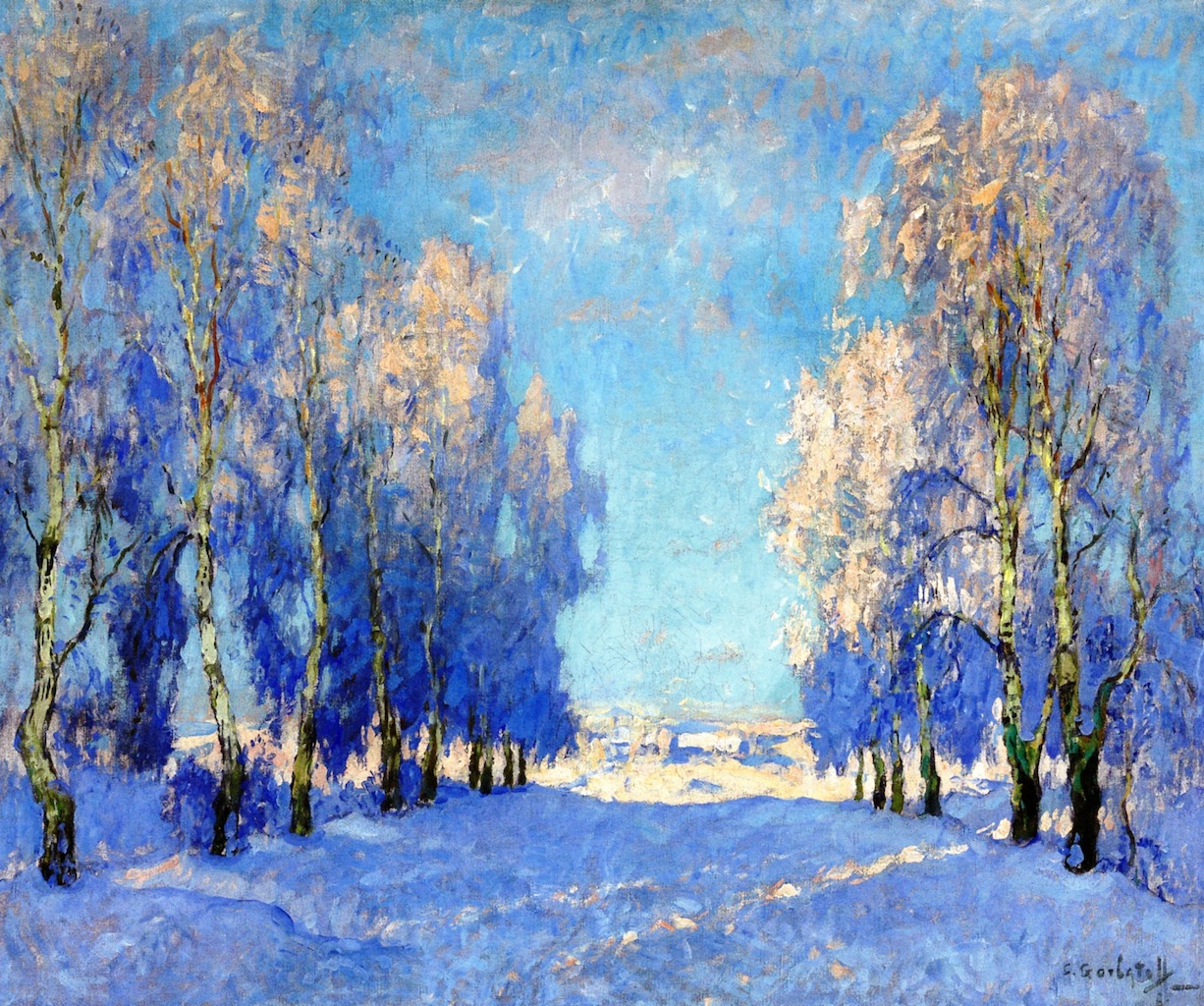 A Winter's Day (1934) Konstantin Gorbatov tablo - Dekolata