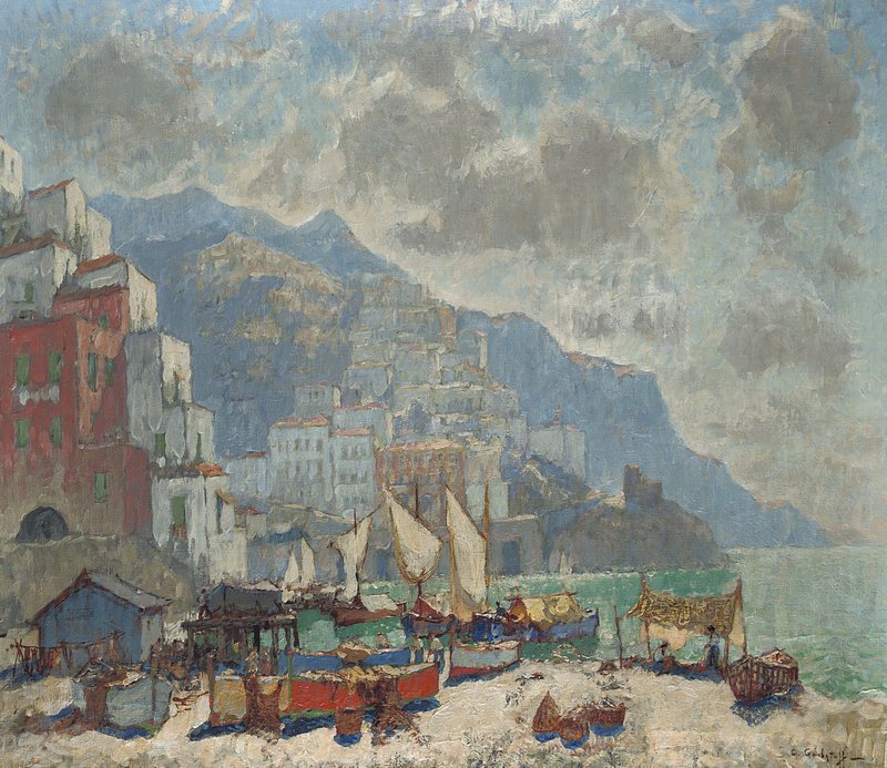 Amalfi in the Morning Konstantin Gorbatov tablo - Dekolata