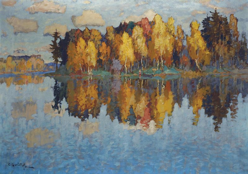 Autumn Day Konstantin Gorbatov tablo - Dekolata