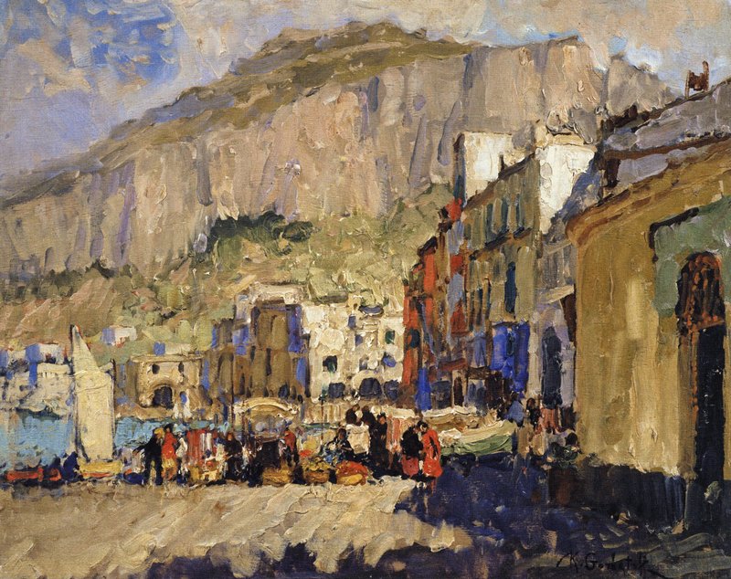 Capri. The Harbor Konstantin Gorbatov tablo - Dekolata