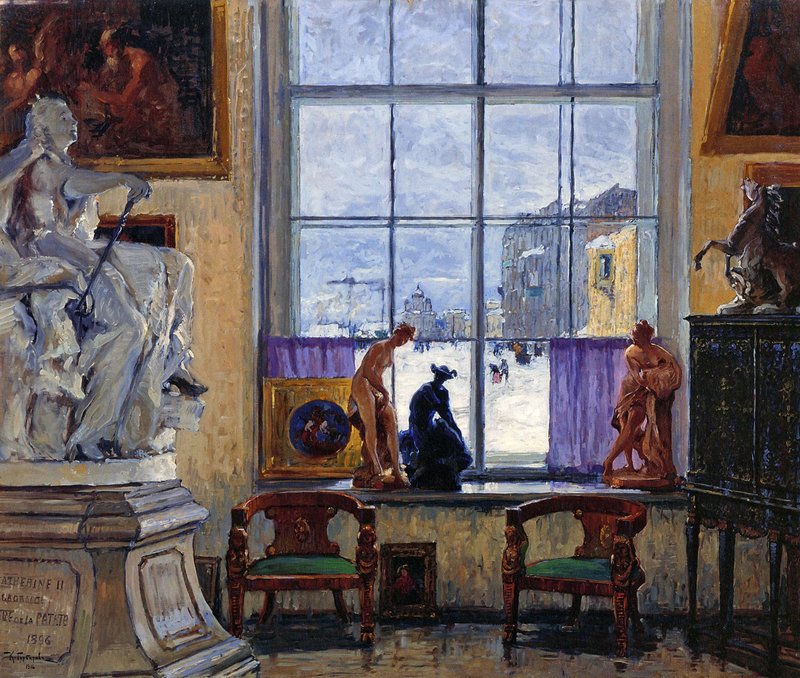 Corner of a Museum (1916) Konstantin Gorbatov tablo - Dekolata
