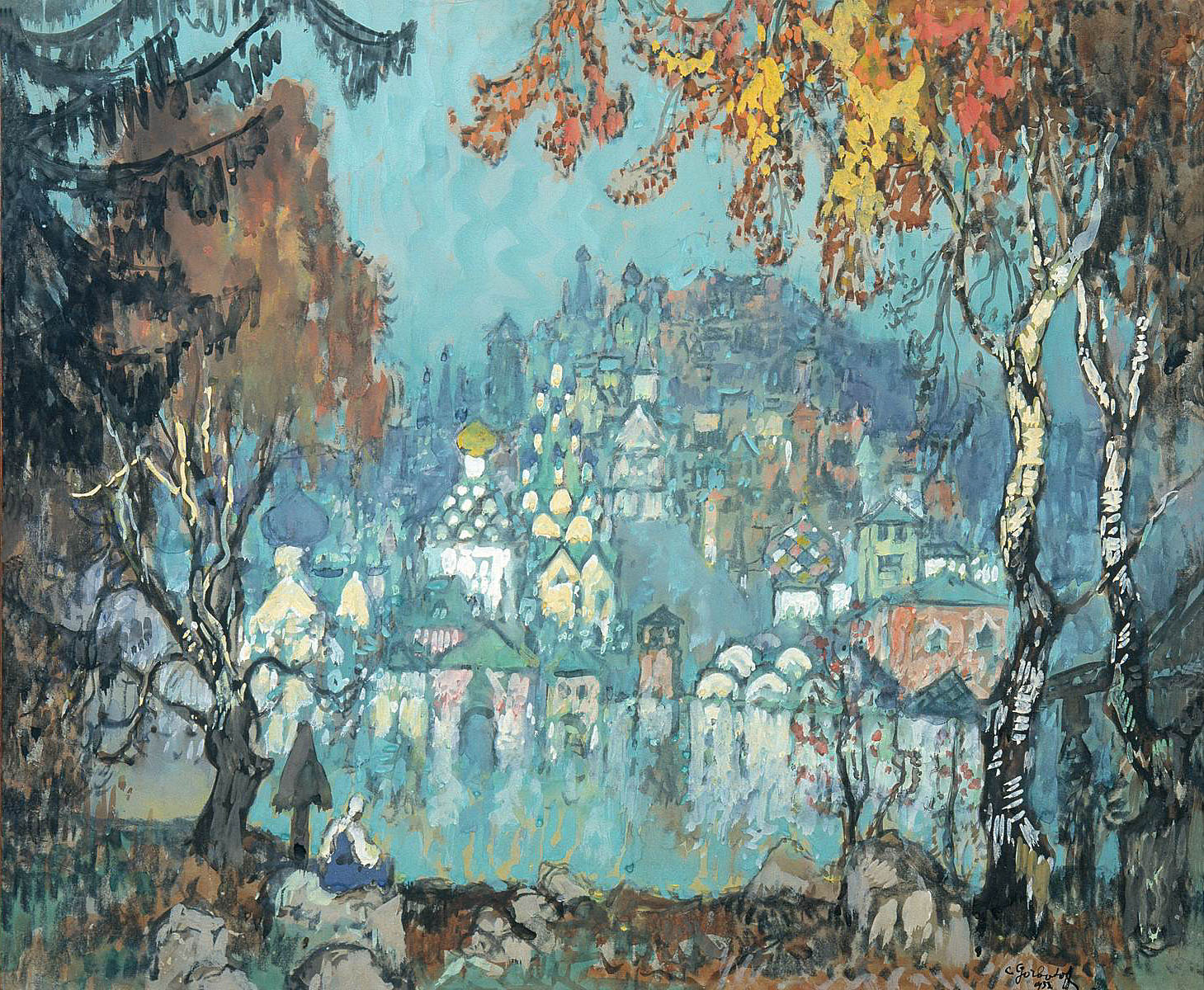 Drowned City (Kitezh) (1933) Konstantin Gorbatov tablo - Dekolata
