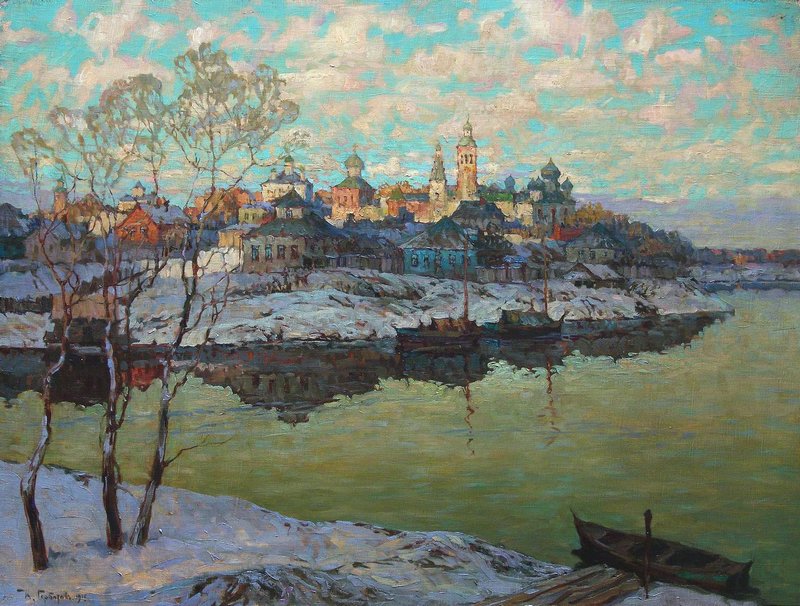 Early Spring (1916) Konstantin Gorbatov tablo - Dekolata