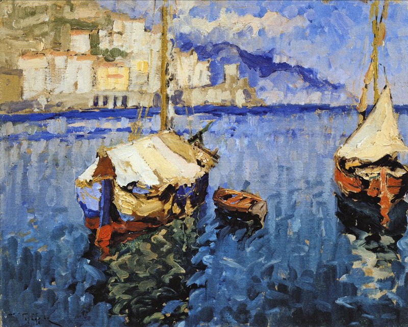 Fishing Boats Konstantin Gorbatov tablo - Dekolata