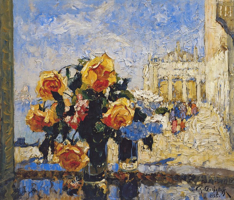 Flowers (1925) Konstantin Gorbatov tablo - Dekolata