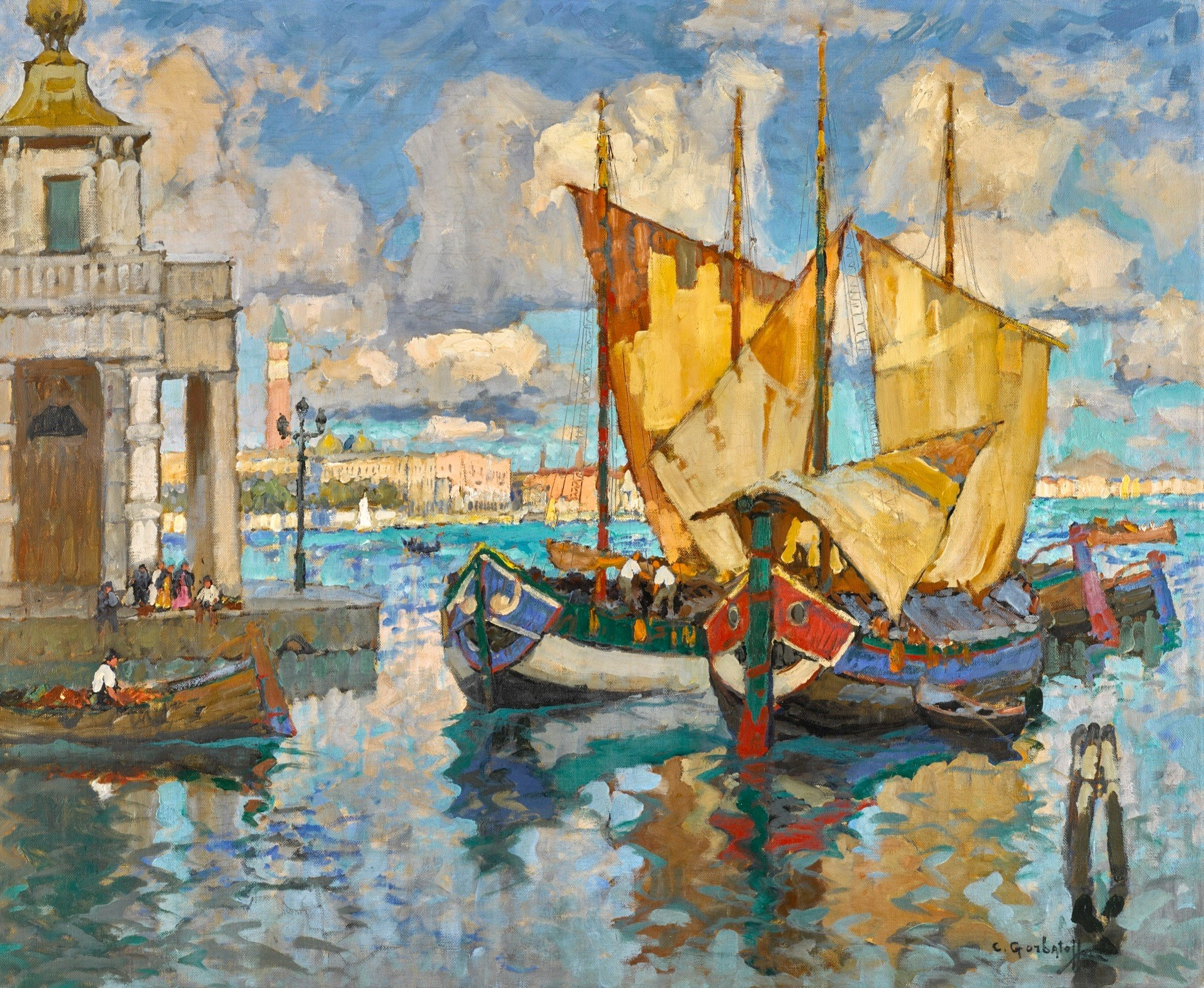 In Venice Konstantin Gorbatov tablo - Dekolata