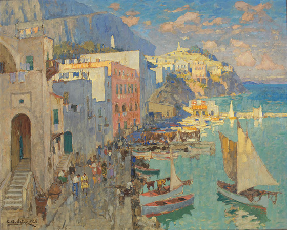 Le Port De Capri (1928) – Konstantin Gorbatov Tablo