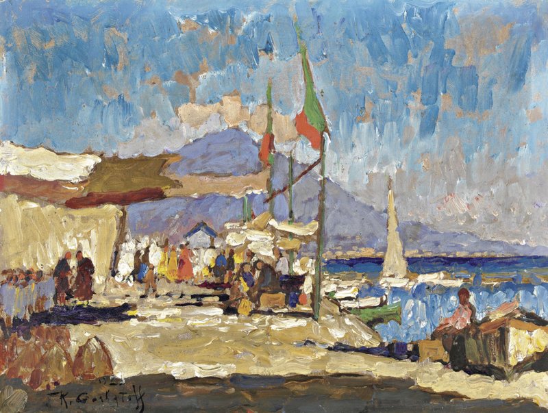 Naples (1925) Konstantin Gorbatov tablo - Dekolata