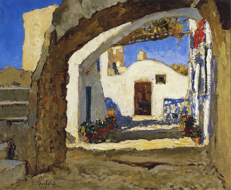 Old House (1926) Konstantin Gorbatov tablo - Dekolata
