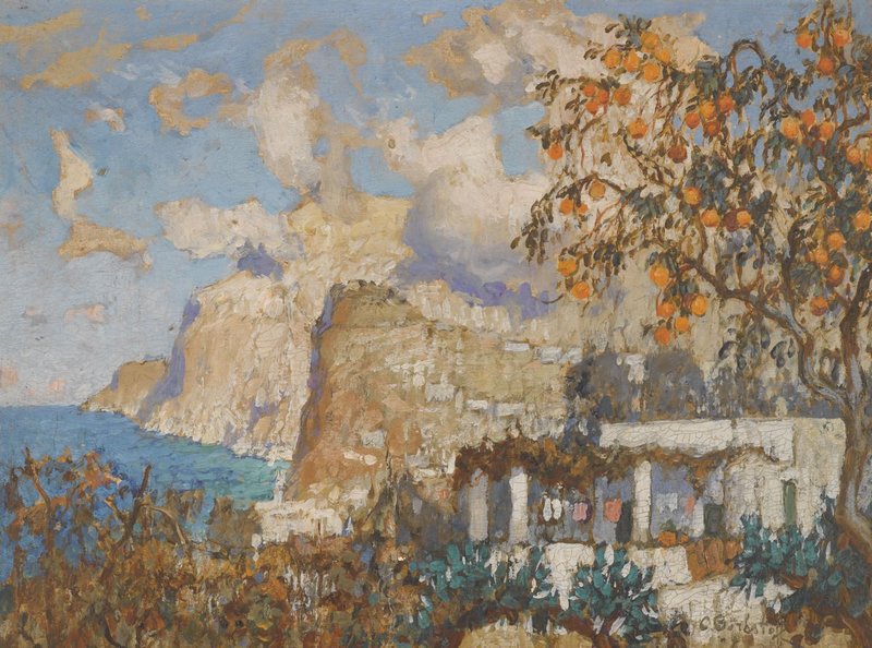 Orange Tree, Capri Konstantin Gorbatov tablo - Dekolata