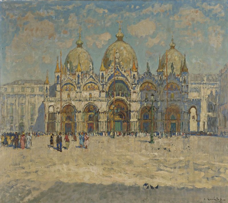 Piazza San Marco, Venice – Konstantin Gorbatov Tablo