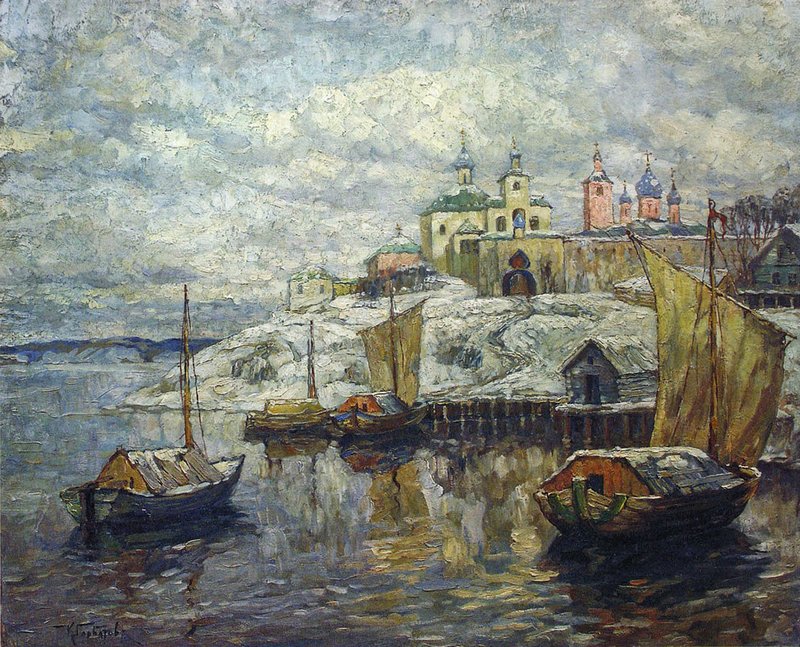 Pskov (1915) Konstantin Gorbatov tablo - Dekolata