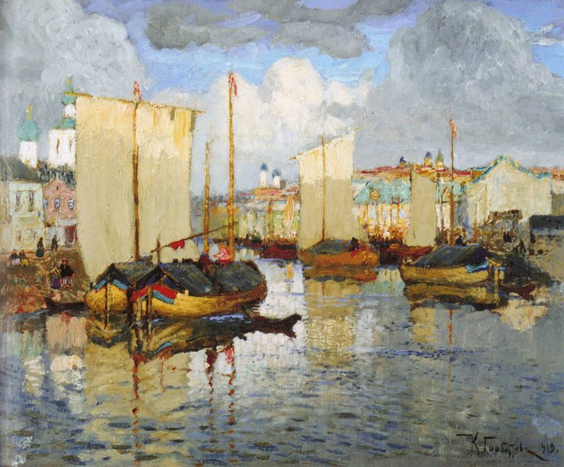 Pskov (1919) Konstantin Gorbatov tablo - Dekolata