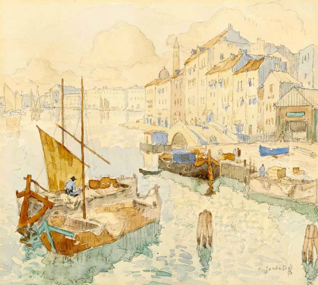 Riva Dei Sette Martiri, Venice Konstantin Gorbatov tablo - Dekolata